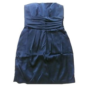 Black strapless dress